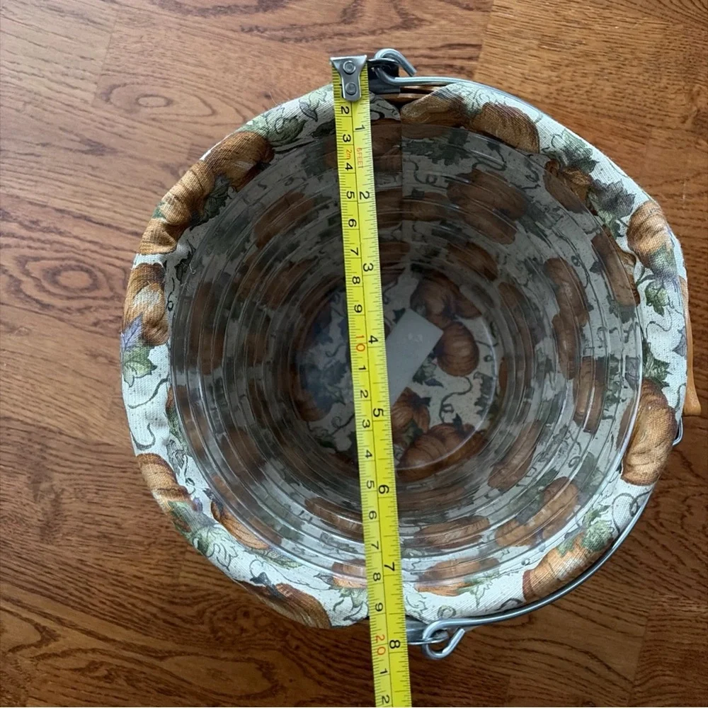 LONGABERGER 2002 Harvest Collection BASKET PROTECTOR LINER Bucket Pail Pumpkin